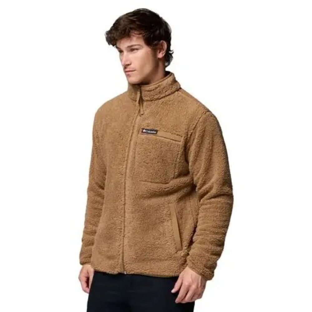 NWT Columbia M's Rugged Ridge III Full Zip Sherpa Fleece- Delta